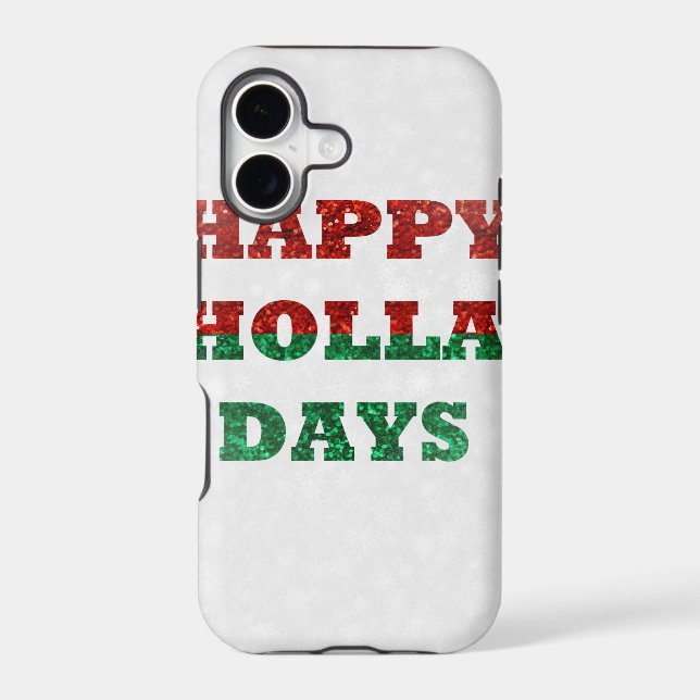 snowflake happy holla days (Back)