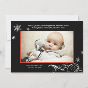 Snowflake Harmony - Photo Holiday Card