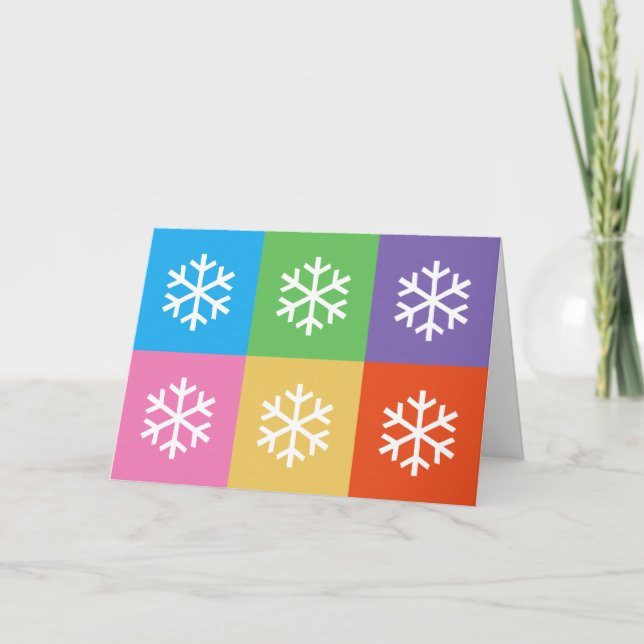 Snowflake Holiday Card (Front)