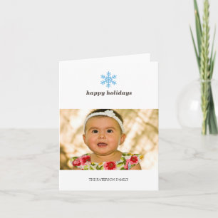 snowflake holiday card