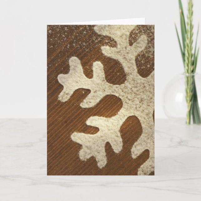 Snowflake Holiday Greeting Cards and Stickers (Front)