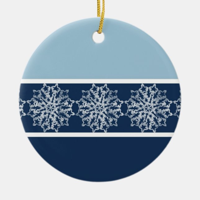 Snowflake Holiday Ornament (Front)