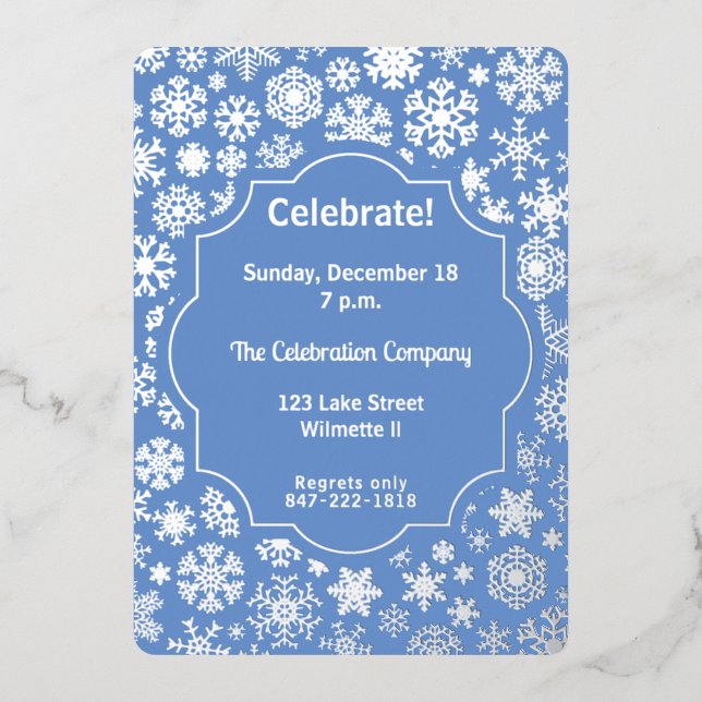 Snowflake Holiday party  (Front)