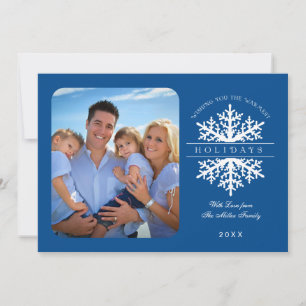 Snowflake Holiday Photo Card