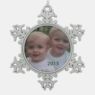 Snowflake Holiday Photo Ornament