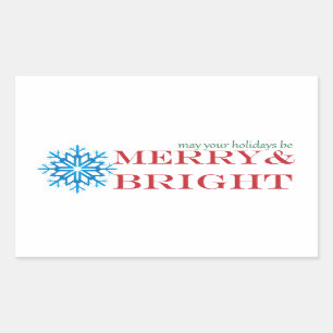 Snowflake Holiday Sticker
