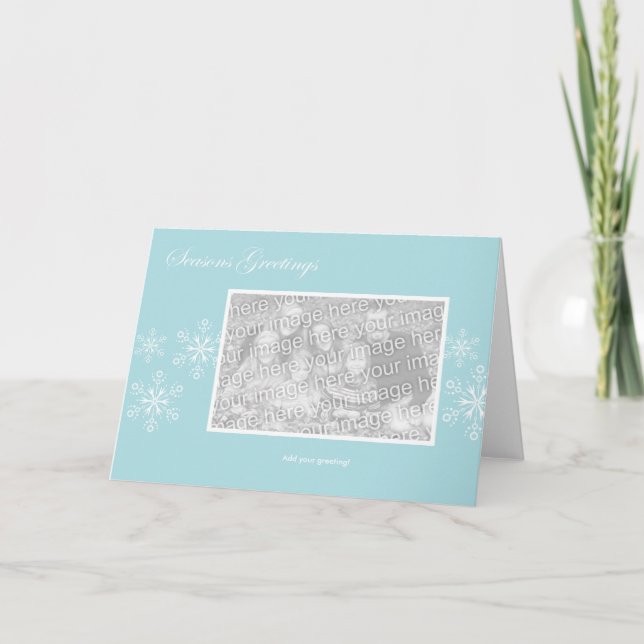 Snowflake Holiday Template (Front)