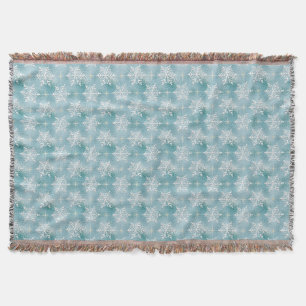 Snowflake Holiday Throw Blanket