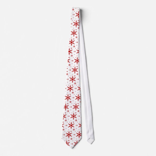 snowflake holiday tie (Front)