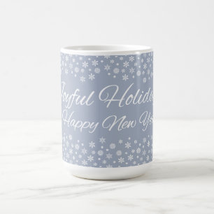 Snowflake Holidays mug - choose style, color