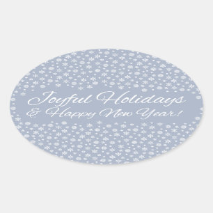Snowflake Holidays stickers