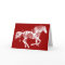 Snowflake Horse Holiday Christmas Greeting Card