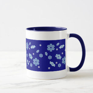 Snowflake hot chocolate mug