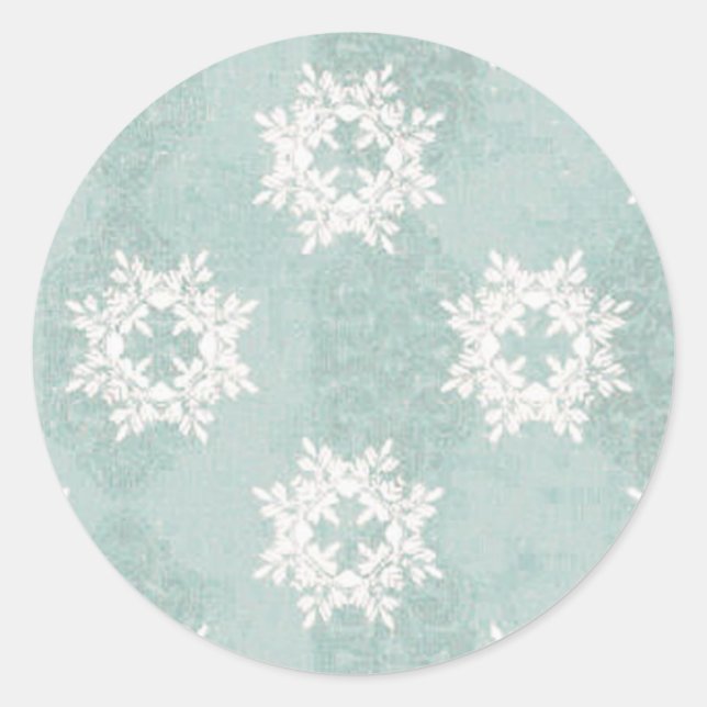 Snowflake Ice Blue Sticker (Front)