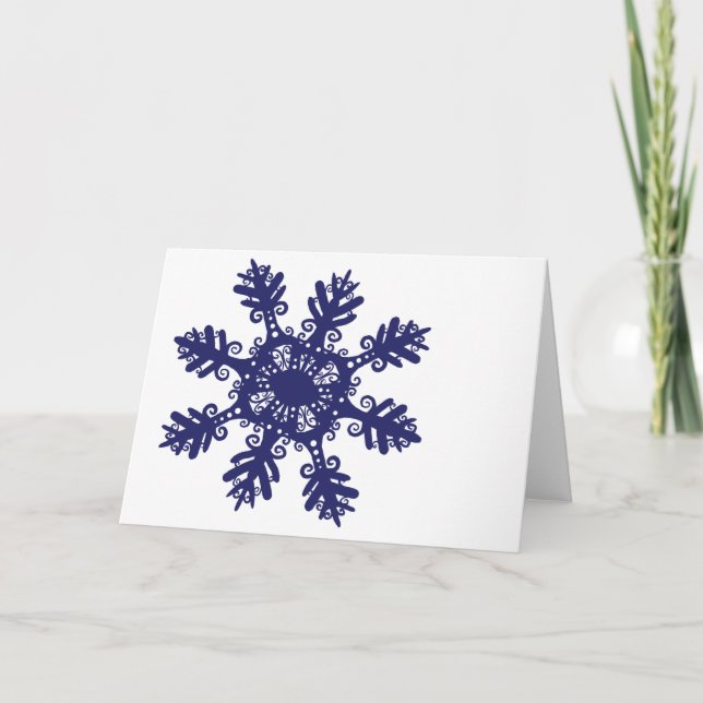 Snowflake II Holiday Card (Front)