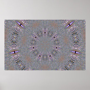 Snowflake In Lavender Poster
