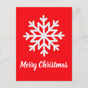 SNOWFLAKE INVITATION POSTCARD