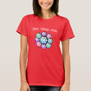 Snowflake Jewels Add Your Words T-Shirt