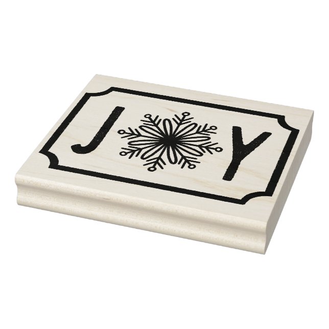 Snowflake JOY Rubber Stamp (Stamp)