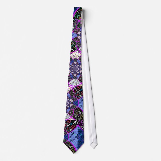 Snowflake Kaleidoscope Tie (Front)