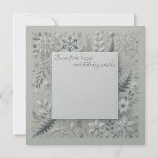 Snowflake kisses card