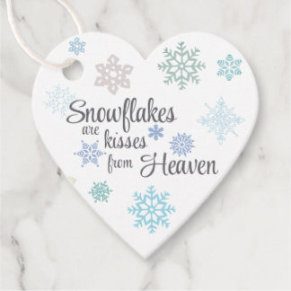 Snowflake Kisses from Heaven Gift Tags