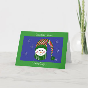 Snowflake Kisses Holiday Card
