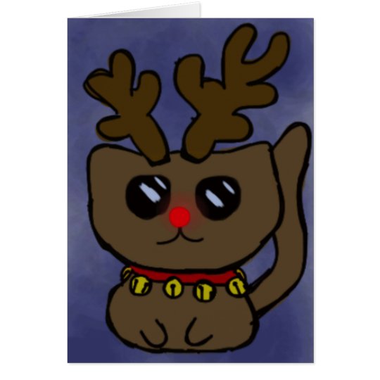 Snowflake Kitty Card