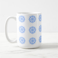  Snowflake Light Blue Winter Pattern