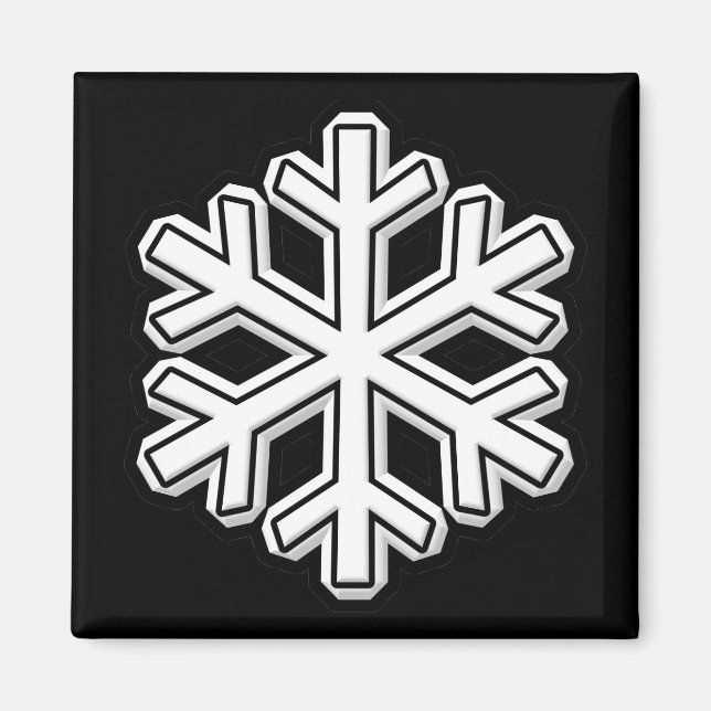 Snowflake Magnet (Front)