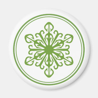 Snowflake Magnet - Green