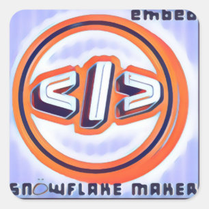 SNÖWFLAKE MAKER - EMbED - sticker