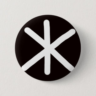 SNÖWFLAKE MAKER - FLAKE - 002 6 CM ROUND BADGE
