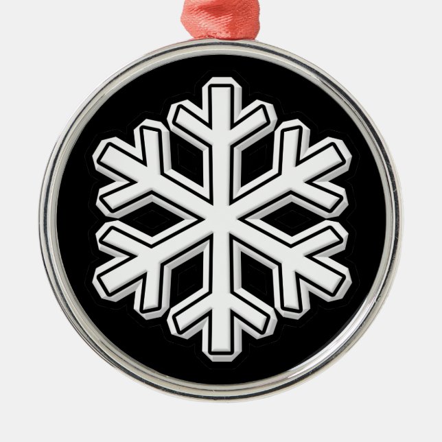 Snowflake Metal Tree Decoration (Front)