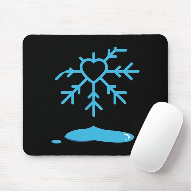 snowflake mouse mat (With Mouse)