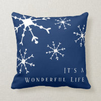 Snowflake Navy Blue Christmas