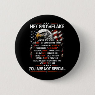 Snowflake Not Spegovernment Agencyl Patriotic July 6 Cm Round Badge