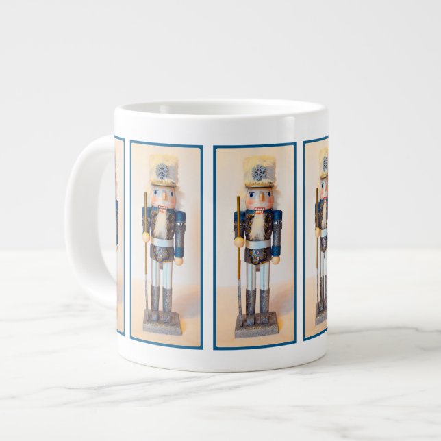 Snowflake Nutcracker Large Coffee Mug (Front Left)