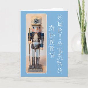 Snowflake Nutcracker Merry Christmas Holiday Card