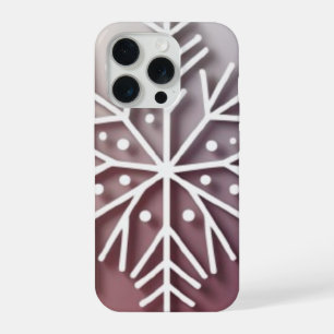 Snowflake Ornament Icon – Winter Holiday Design  iPhone 15 Pro Case