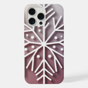 Snowflake Ornament Icon – Winter Holiday Design  iPhone 15 Pro Max Case
