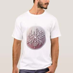 Snowflake Ornament Icon – Winter Holiday Design  T-Shirt