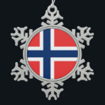 Snowflake Ornament with Norway Flag<br><div class="desc">Add a touch of Norwegian charm to your holiday decor with our stunning snowflake ornament featuring the flag of Norway! Crafted with meticulous attention to detail, this ornament is more than just a decoration; it's a celebration of Norway's rich history and cultural heritage. The flag's iconic red, white, and blue...</div>