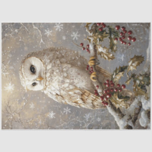 Snowflake Owl Tissue Paper