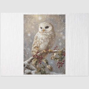 Snowflake Owl Tissue Paper
