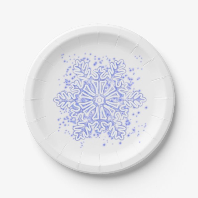 Snowflake Paper Plate (Front)