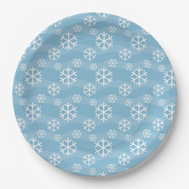 snowflake paper plates (Front)