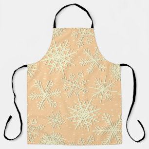 Snowflake pattern apron