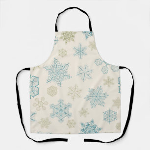 Snowflake pattern apron