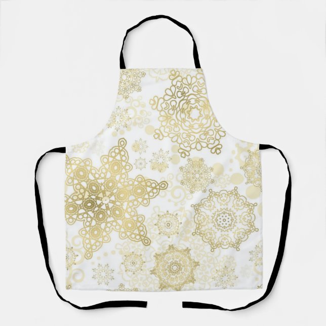 Snowflake pattern apron (Front)